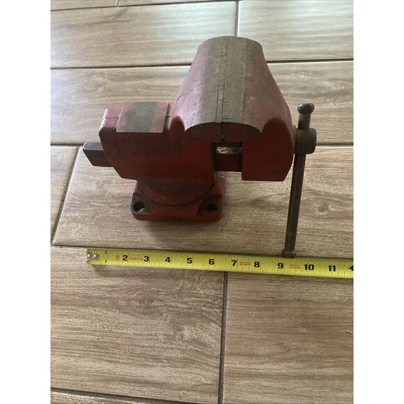 Vintage WILTON Vise Jaws Width 4” w/ Swivel Base & Jaw USA - Picture 9 of 9